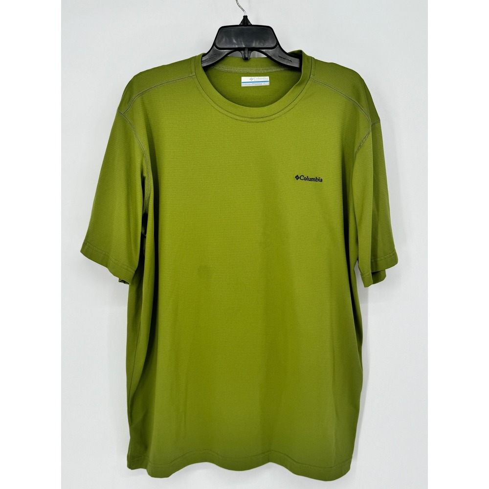 Columbia T-Shirt Mens XL Green Omni-Wick Performance Active Crew Neck AM6149